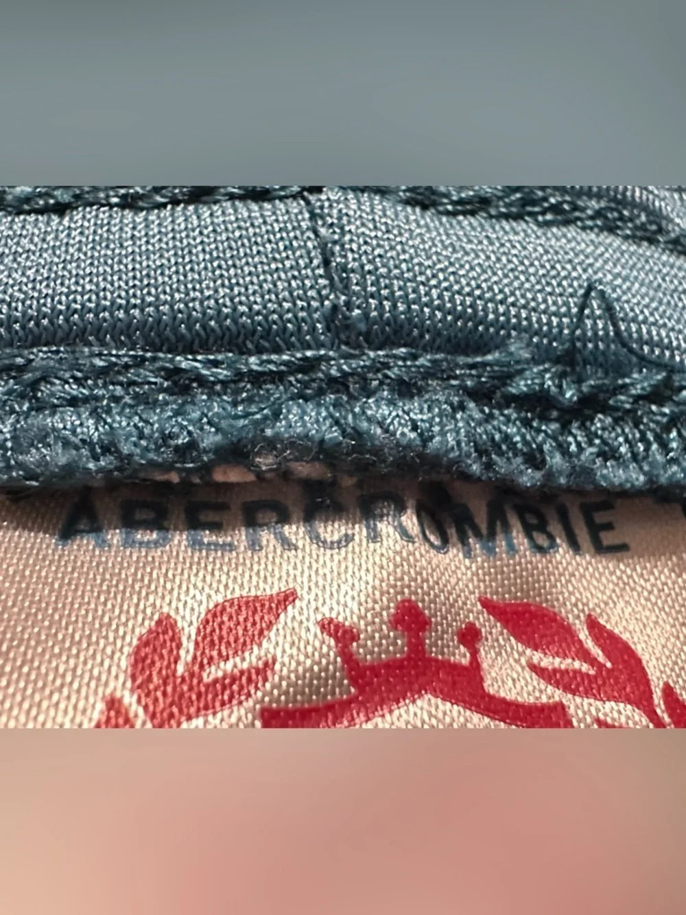 Vintage Abercrombie & Fitch mini skirt size Small blue